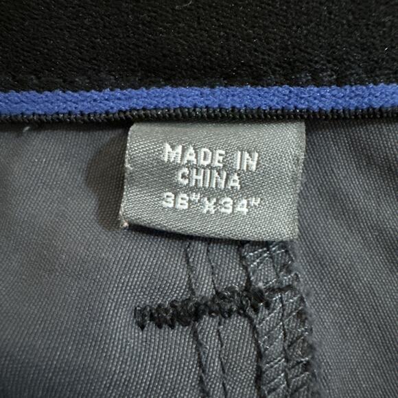 Eddie Bauer Men’s Pants 36x34 Gray Nylon Stretch Hiking Outdoor Water Resistant - Picture 4 of 5